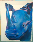 Blue Rhino (O.M.G. I love painting!)